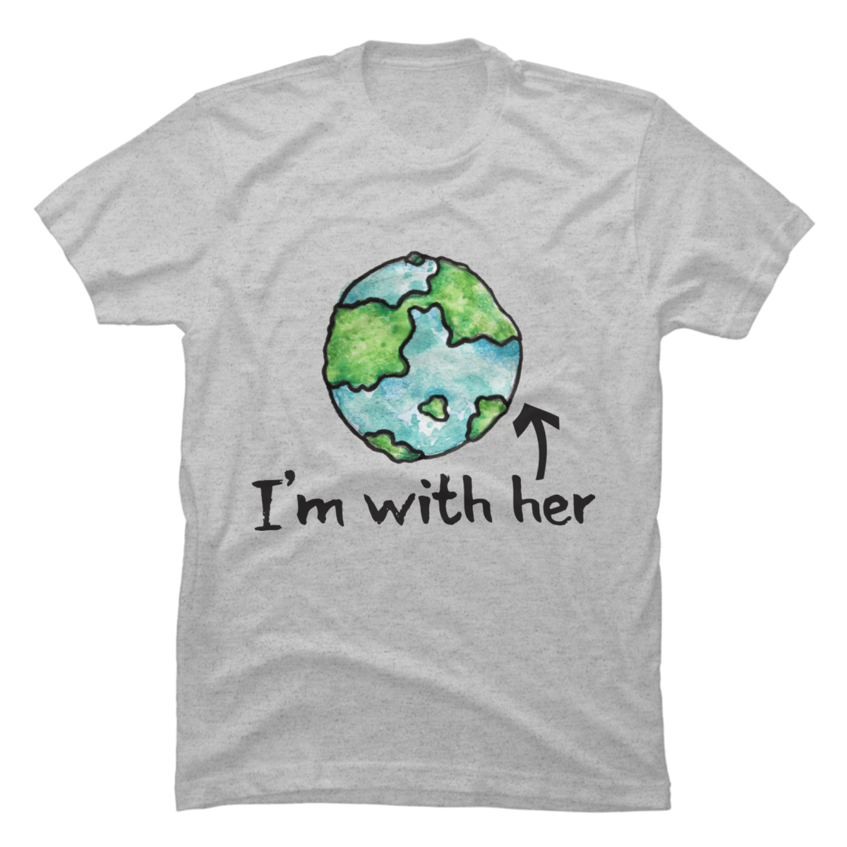 i'm with her earth shirt i'm with her earth shirt